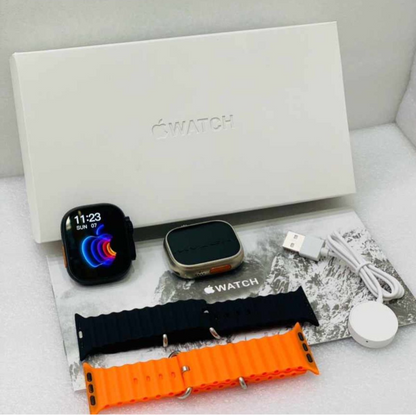 Ultra 2 Smart Watch with Apple Logo + 2 Extra Straps